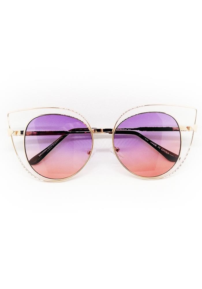 Pink Purple Ombre Sunglasses