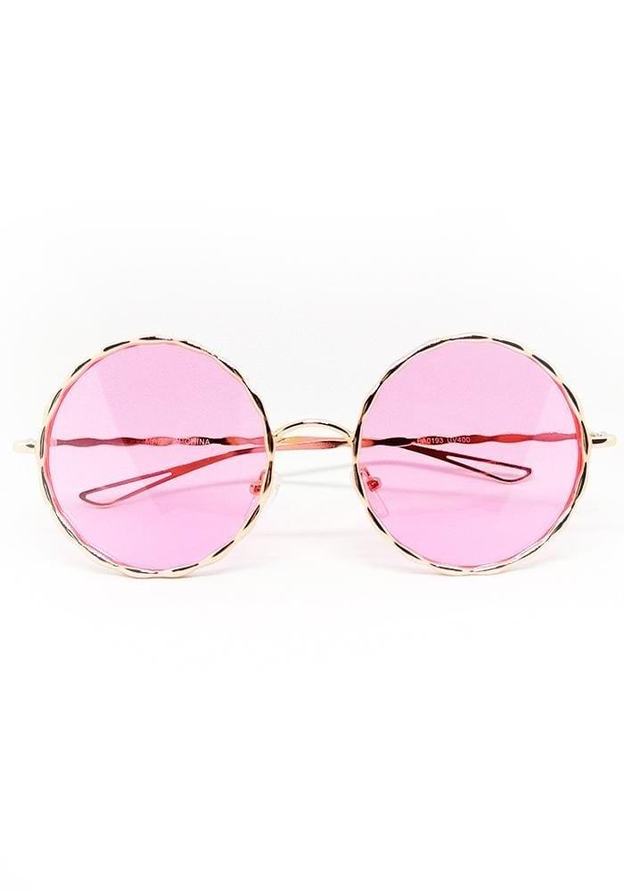 Pink Round Sunglasses Hula