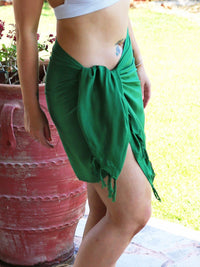 Bottle Green Mini Sarong - Hula - Clothing - Hula Beach