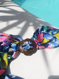 Coconut Shell Flower Buckle - Hula - Sarong Ties - Hula Beach