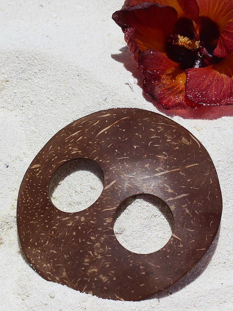 Coconut Shell Round Tie - Hula - Sarong Ties - Hula Beach