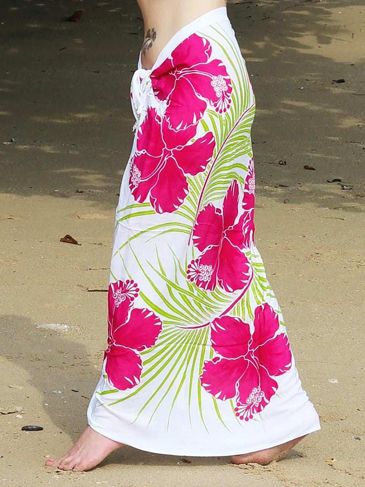 Hawaiian Pink Long Sarong - Hula - Sarong - Hula Beach