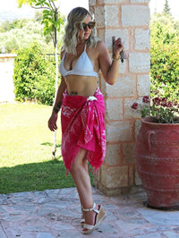 Pink Balinese Tie Dye Sarong - Hula - Sarongs - Hula