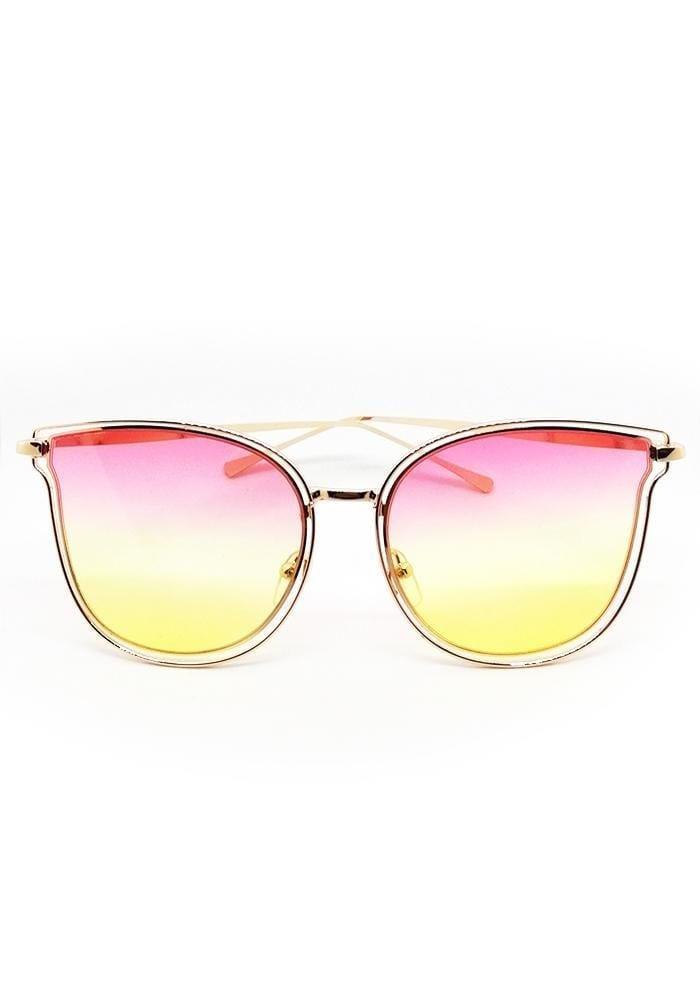 Pink & Yellow Ombre Sunglasses - Hula - Sunglasses - Hula Beach