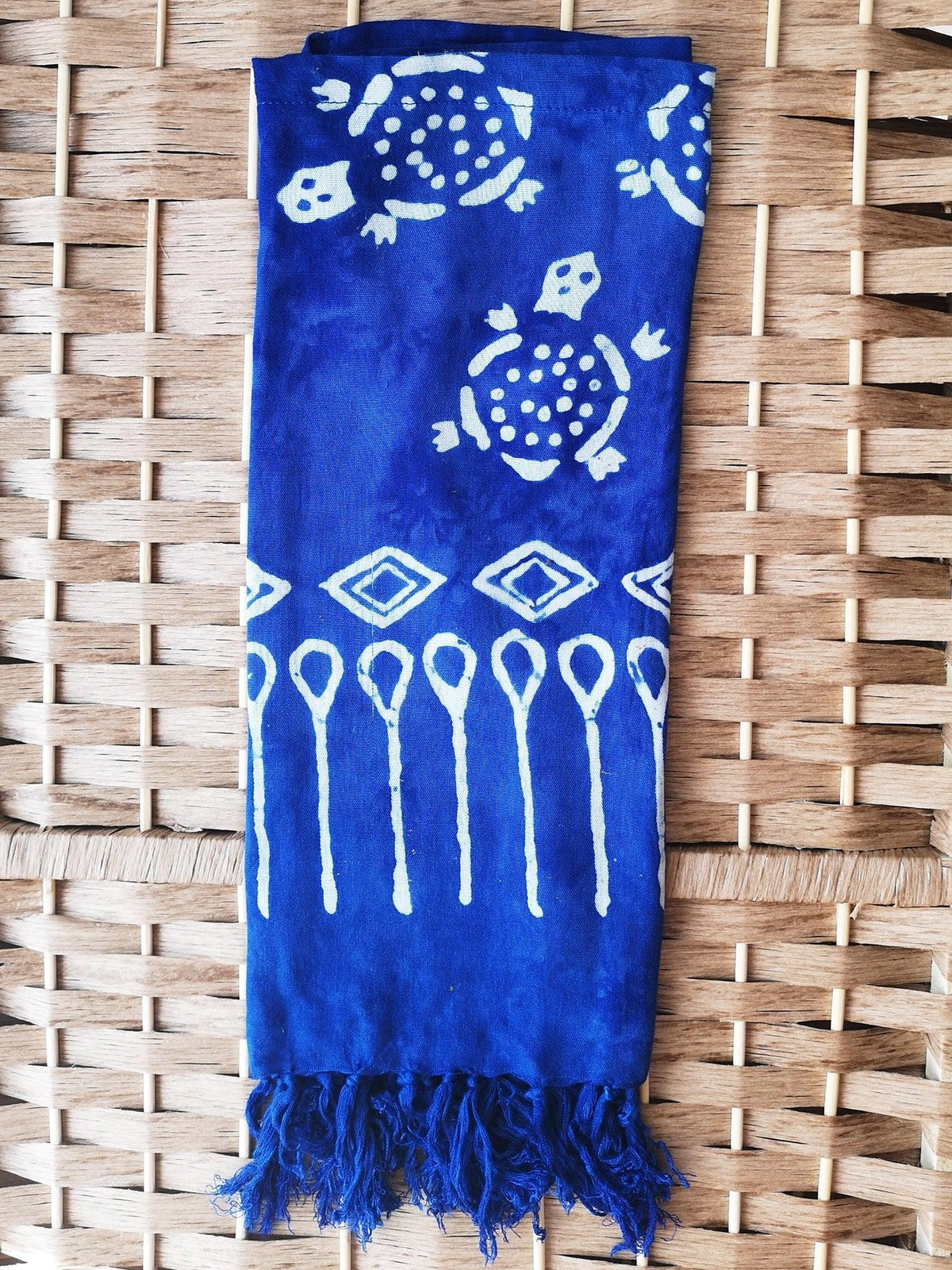 Royal Blue Tie Dye Mini Sarong - Hula - Sarong - Hula Beach